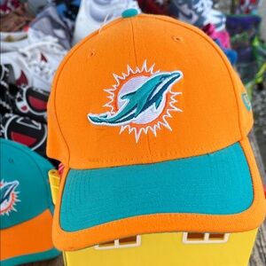 Orange and Teal Kids Cap
